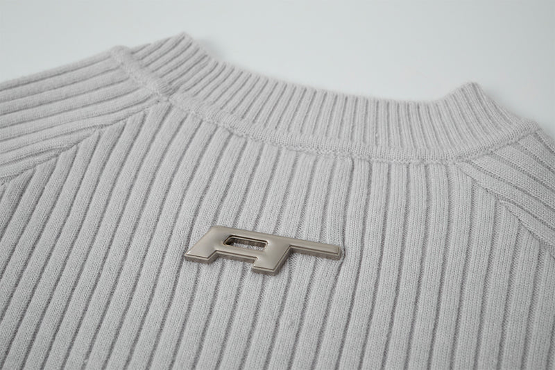 Men's Slim-Fit Ribbed Knit Crewneck Sweater
