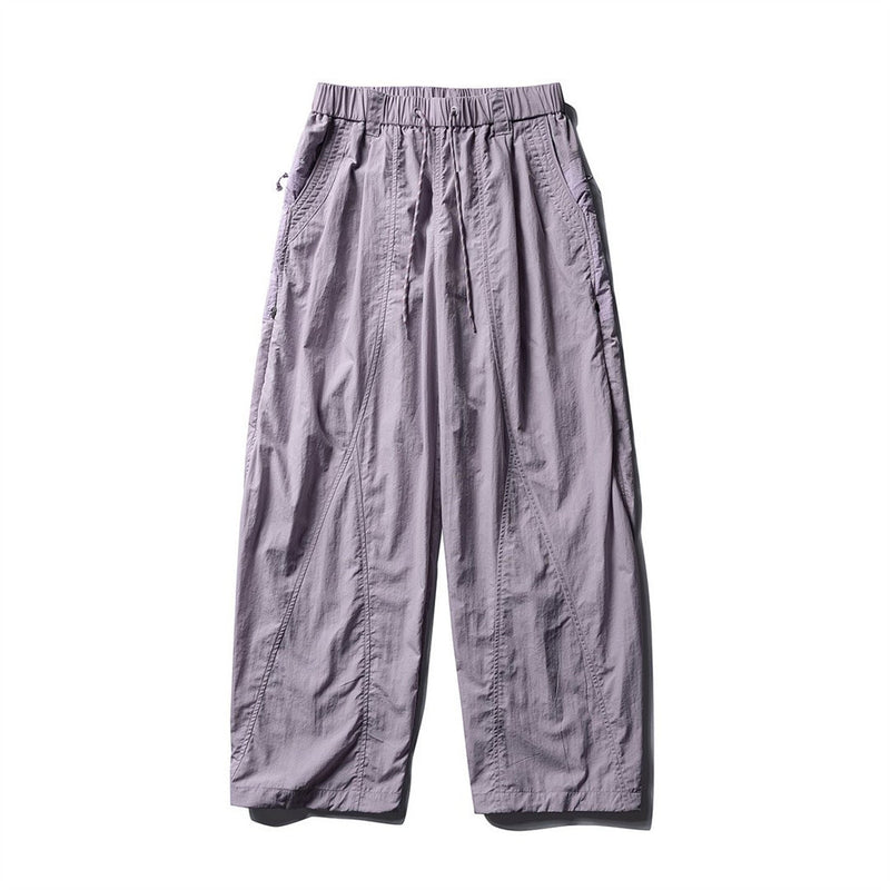 Baggy Wide-Leg Parachute Pants – Unisex Drawstring Jogger with Elastic Waist