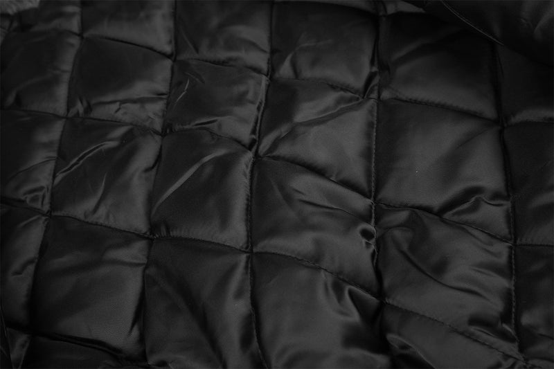Faux Fur Collar Padded Bomber Jacket – Oversized Flight Jacket