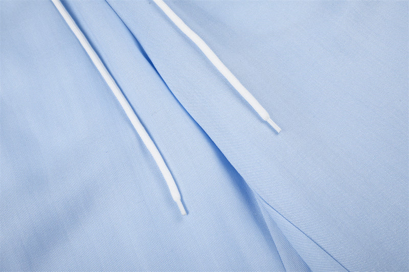 Wide-Leg Track Pants with Side Stripes & Drawstring Waist