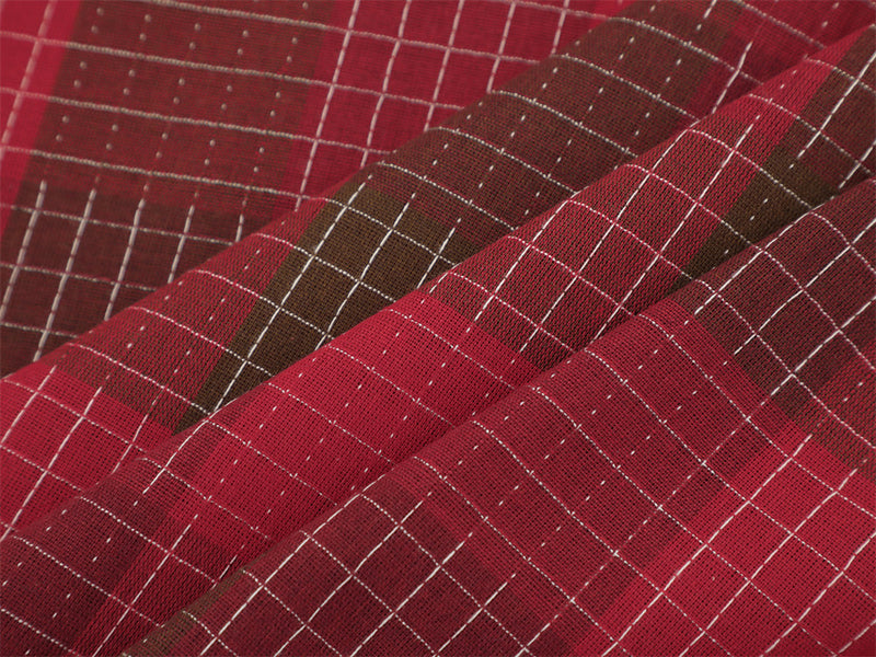 Mosaic Plaid Short Sleeve Shirt – Oversized Streetwear Button-Up