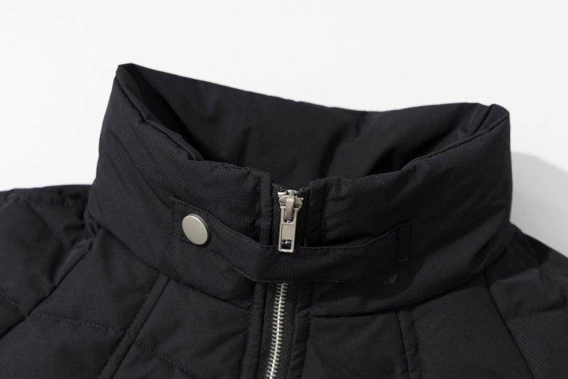 Herren-Stepp-Bomberjacke mit Stehkragen – Chevron-Pufferjacke
