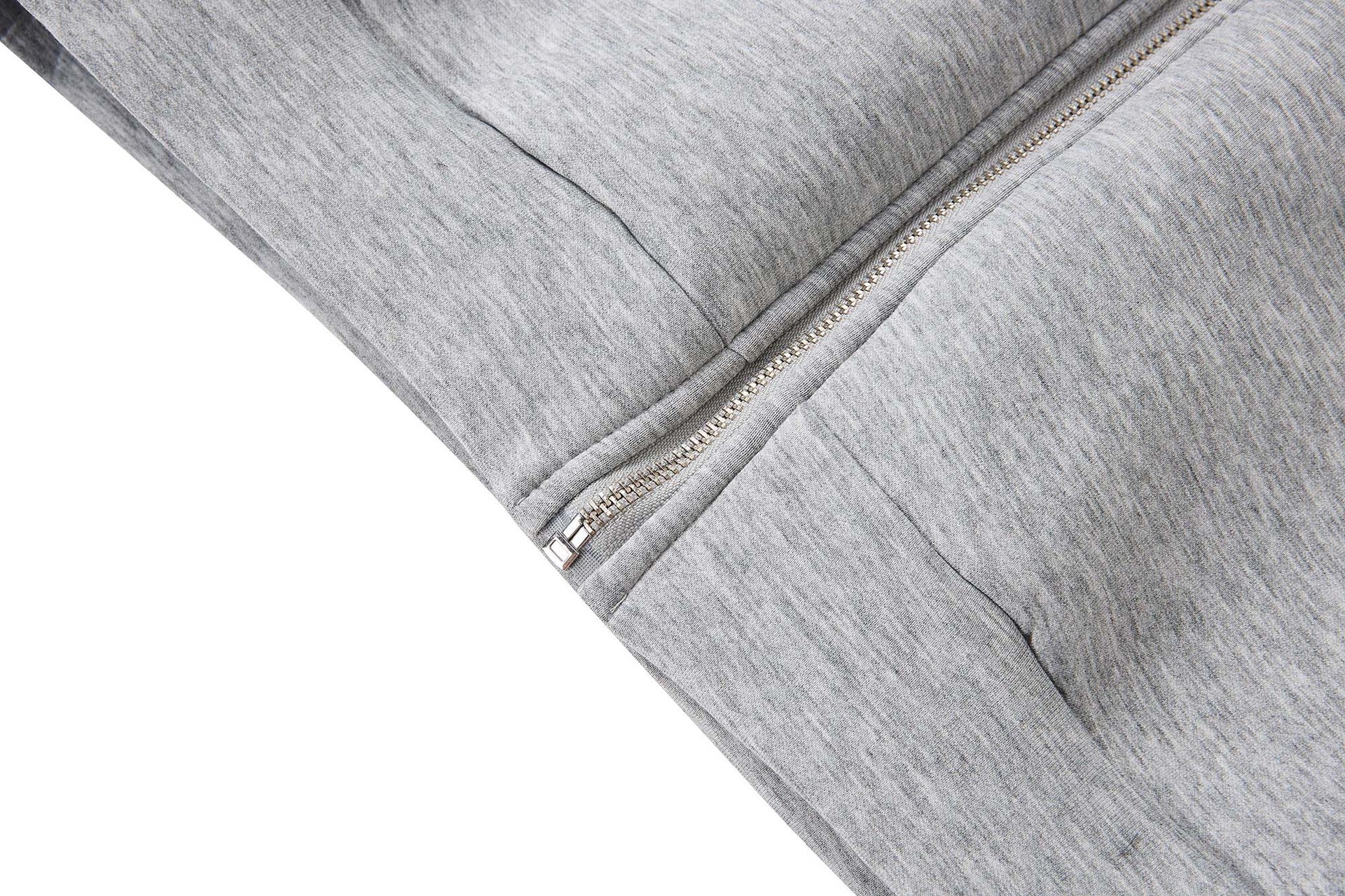 Gilet sweat à capuche sans manches zippé avec détails rivetés