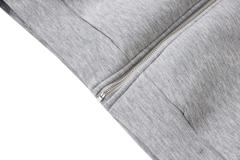 Gilet sweat à capuche sans manches zippé avec détails rivetés