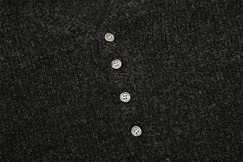 Men's Ribbed Knit Henley Sweater – Long Sleeve, Relaxed Fit