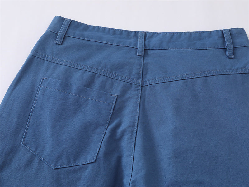 Men's Wide-Leg Cargo Pants – Relaxed Fit Multi-Pocket Workwear Trousers