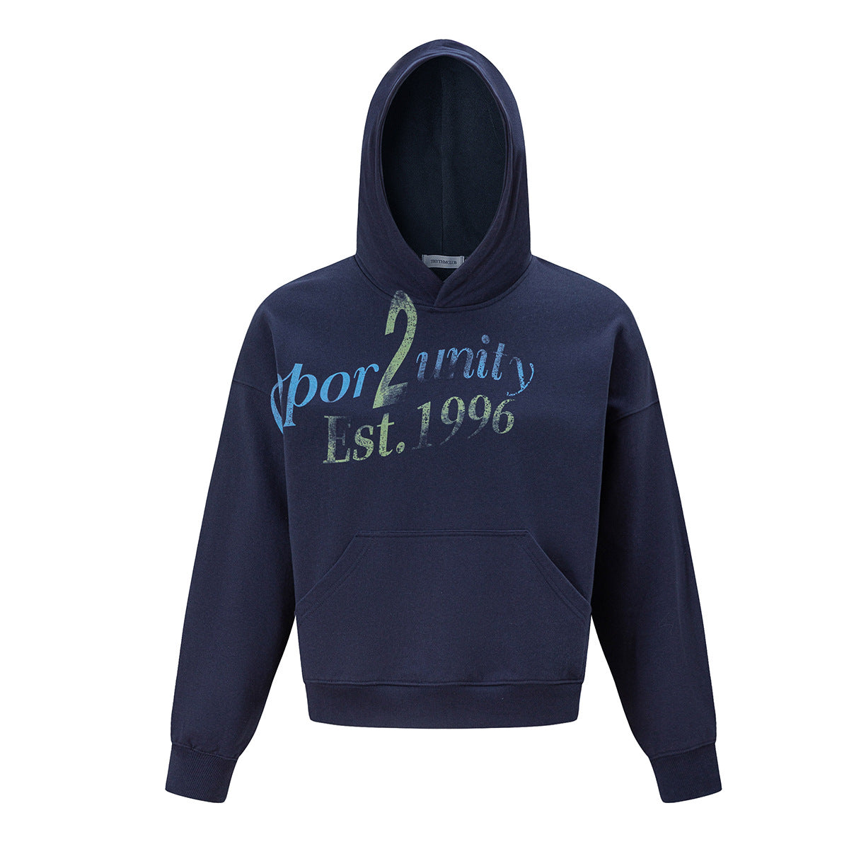 Hoodie à capuche Opportunity Est. 1996 – Motif graphique vintage américain, coupe oversize