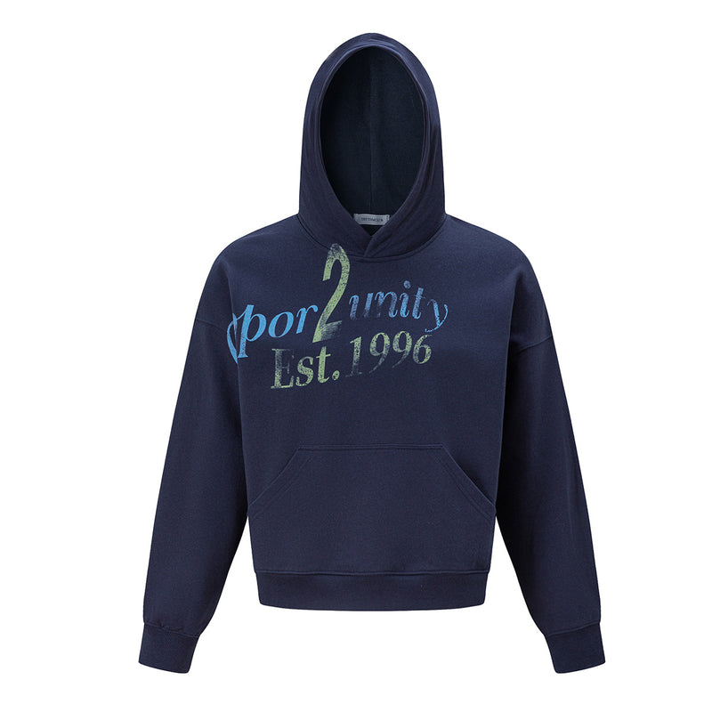 Hoodie à capuche Opportunity Est. 1996 – Motif graphique vintage américain, coupe oversize