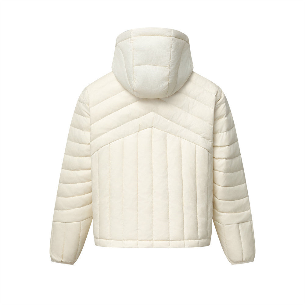 Doudoune à capuche homme – Manteau streetwear matelassé à chevrons