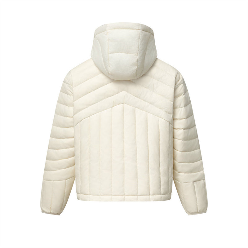 Doudoune à capuche homme – Manteau streetwear matelassé à chevrons