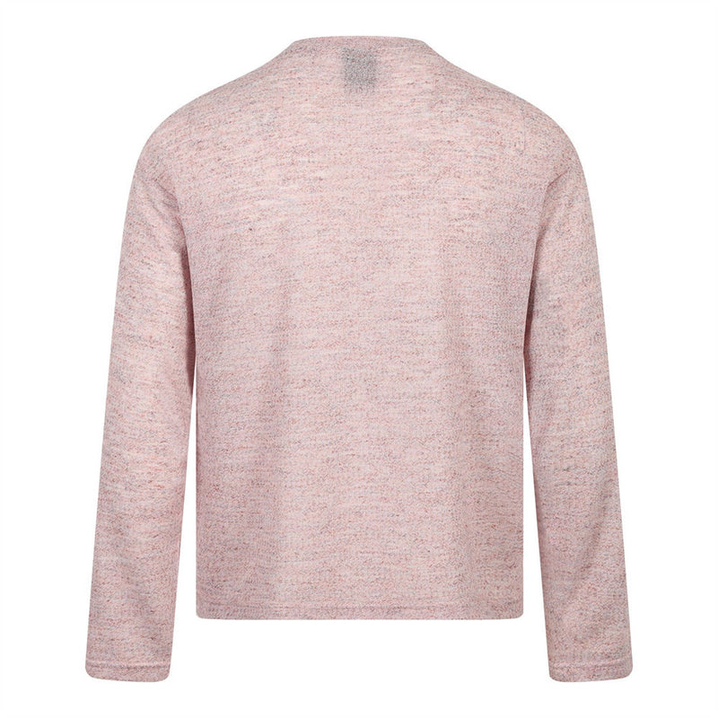 Floral Print Long-Sleeve T-Shirt – Men's Relaxed Fit Crew Neck