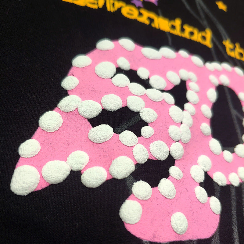 Sp5der “Hares the Slime” Hoodie – Black 440GSM Heavyweight Spider-Web Streetwear Pullover