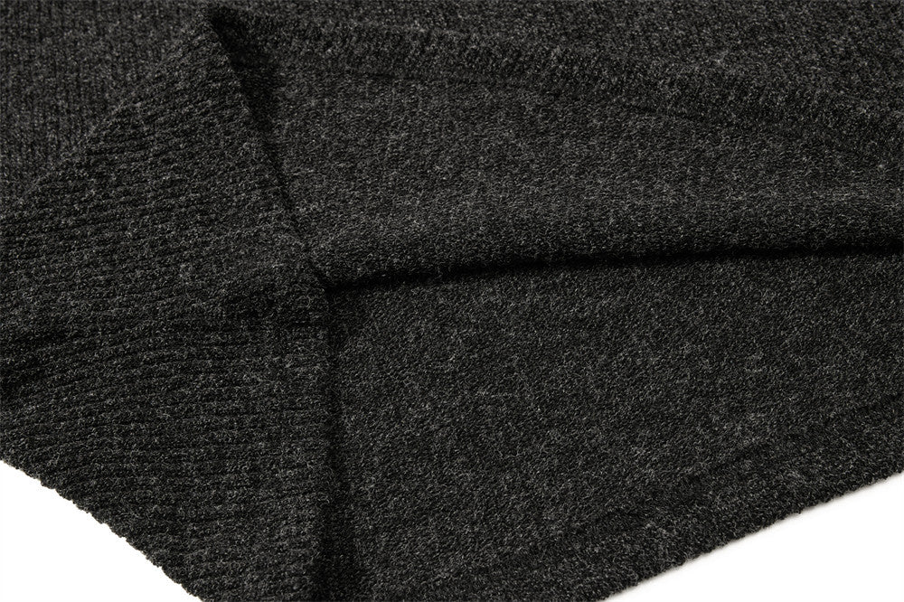 Men's Ribbed Knit Henley Sweater – Long Sleeve, Relaxed Fit