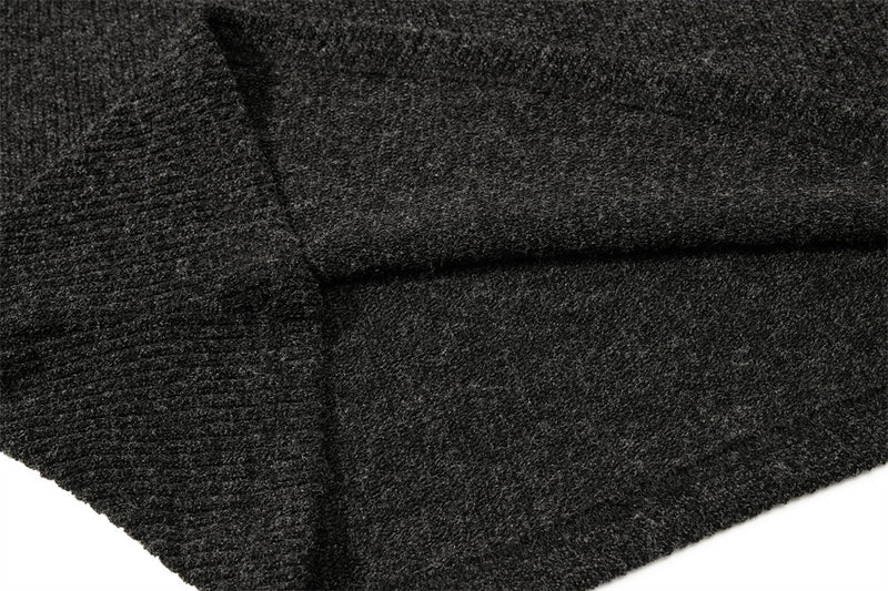 Men's Ribbed Knit Henley Sweater – Long Sleeve, Relaxed Fit
