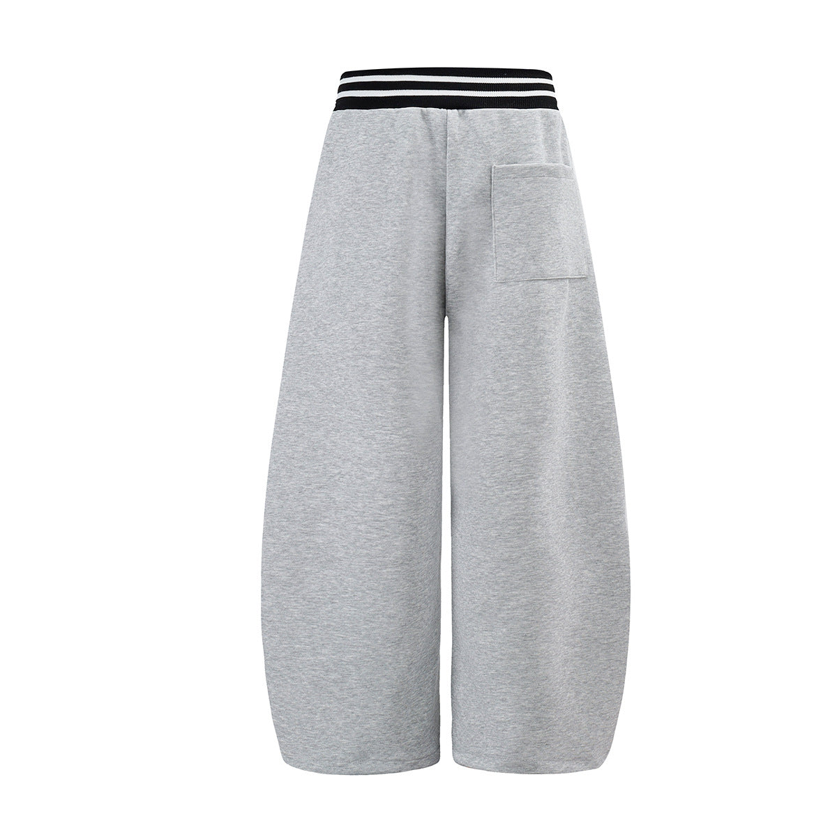 Jogginghose mit weitem Bein zum Hineinschlüpfen, gestreiftem Bund und Gothic-Grafikprint