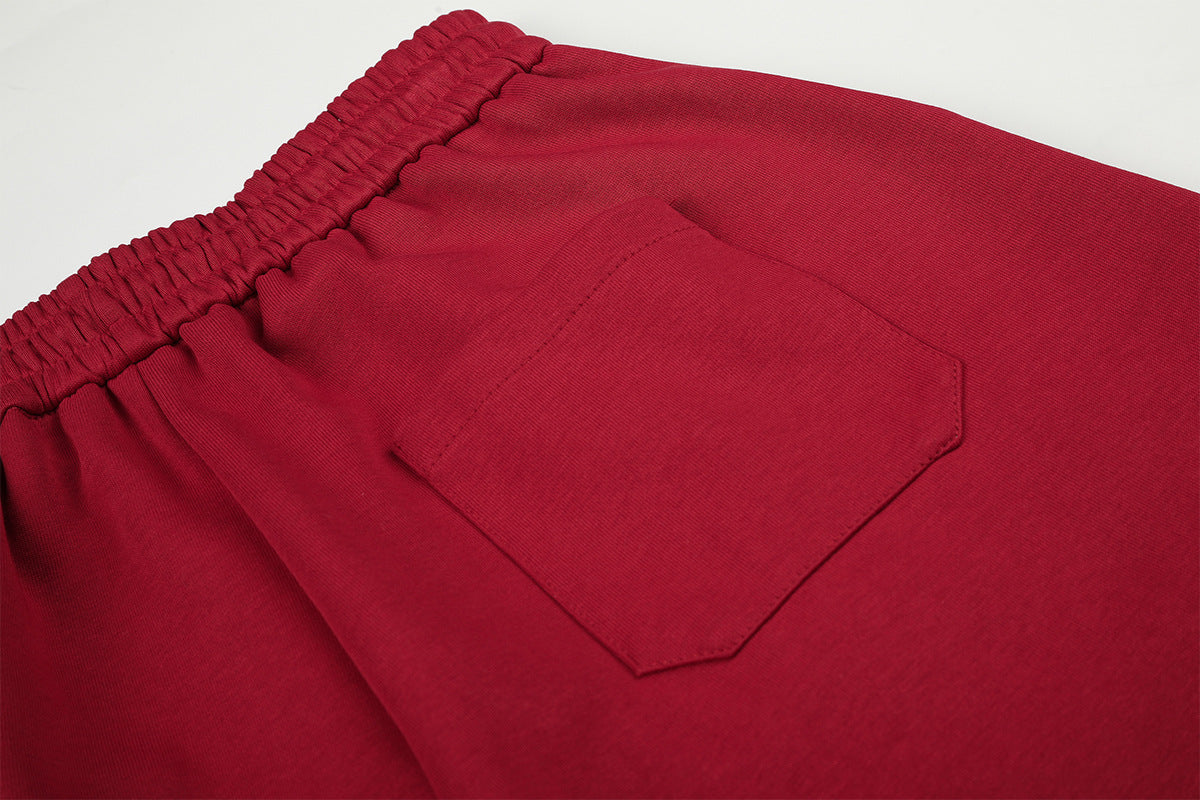 Pantalon de survêtement à jambes larges avec empreintes de pattes et passepoil contrastant – Coupe décontractée pour la danse jazz