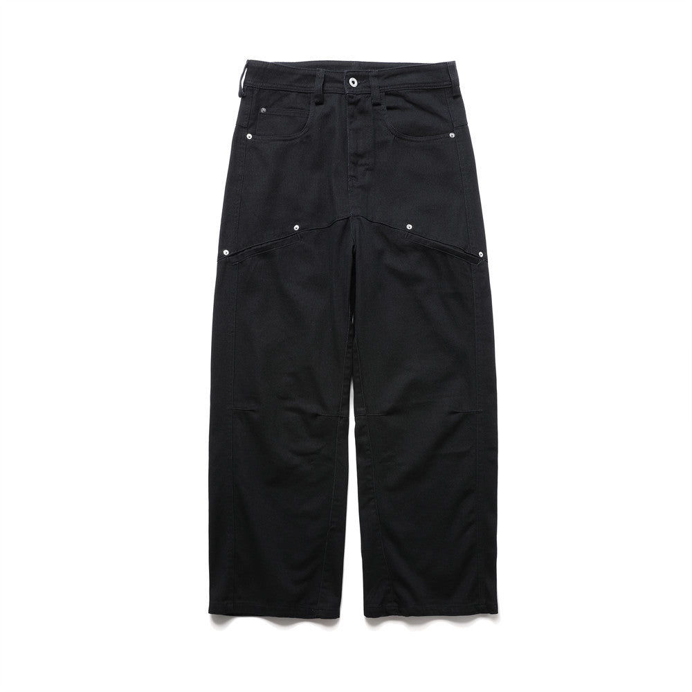 Baggy-Cargohose für Herren mit weitem Bein, Einsätzen und Workwear-Stil