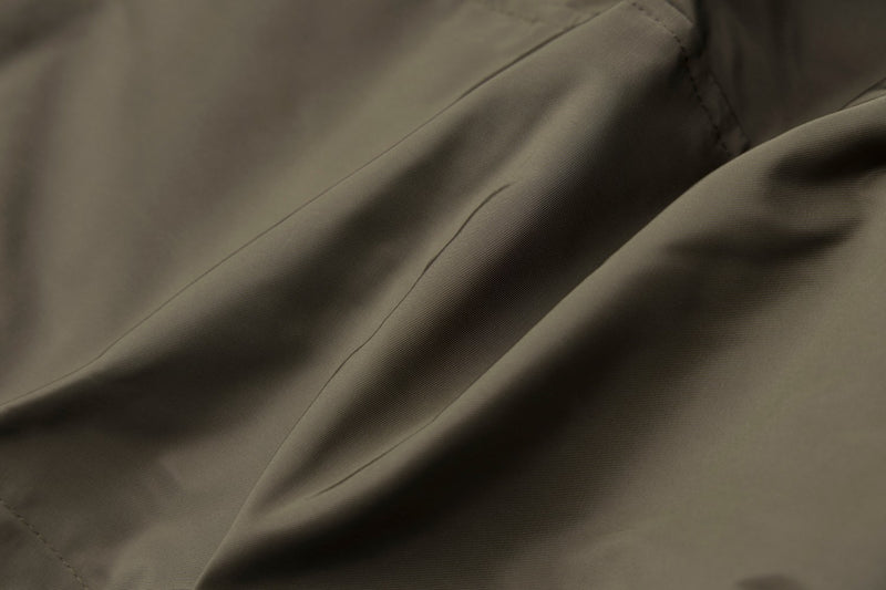 Sherpa Collar Padded Bomber Jacket – Olive Green / Black