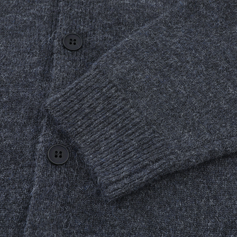 Gilet-pull boutonné oversize en maille pour homme
