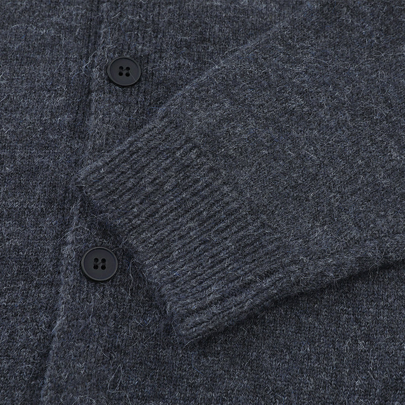 Gilet-pull boutonné oversize en maille pour homme