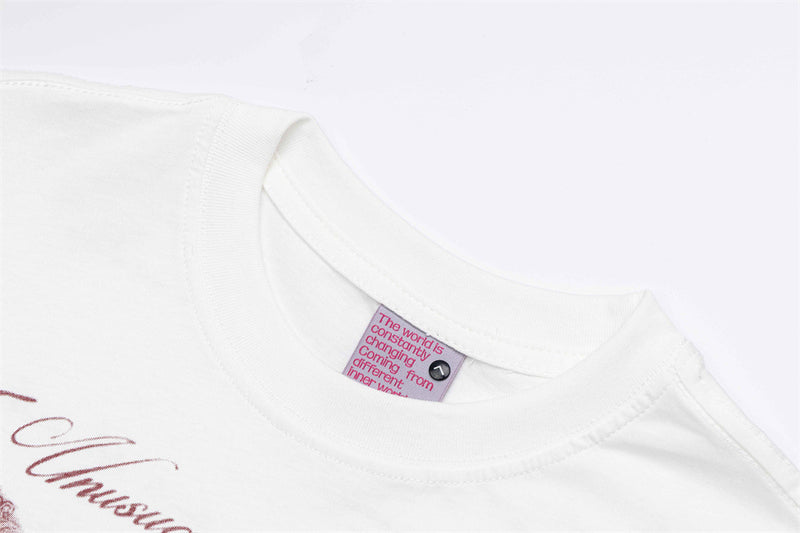 T-shirt graphique à manches longues – Imprimé portrait vintage, coupe décontractée