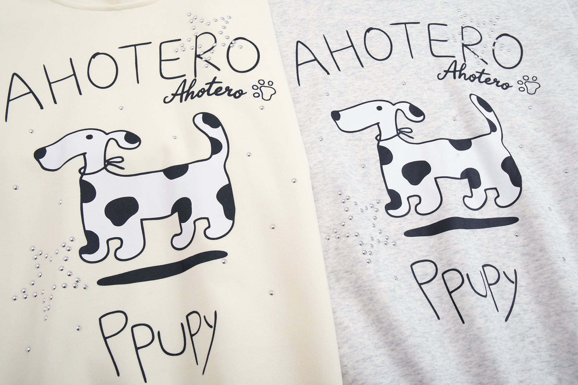 Sudadera Ahotero con capucha y estampado de dálmata – Gráfico de dibujos animados oversize
