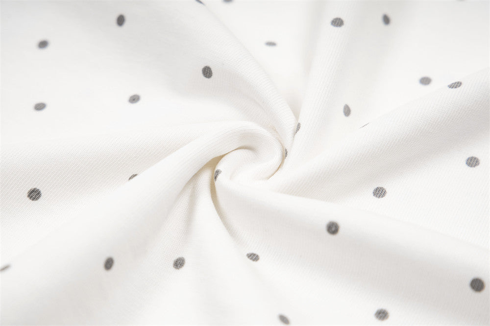 Polka Dot Star Graphic Oversized T-Shirt | Streetwear Crew Neck Tee