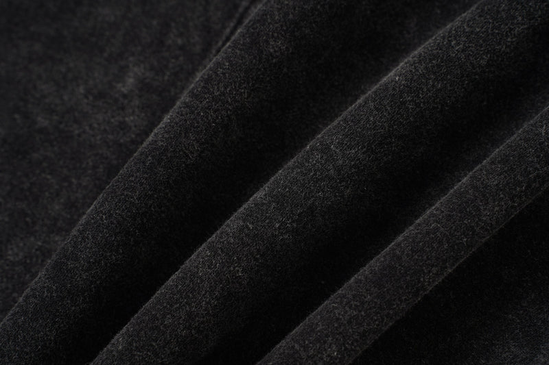 Sudadera efecto superpuesto de lavado ácido con mangas de pana – Deconstruida