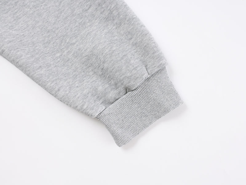 Designer Zip-Up Hoodie with Metal Stud Detail — Heavyweight Oversized Fit