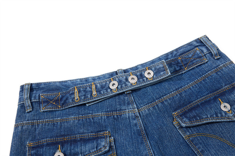 Men's Washed Distressed Flare Jeans – Wide Leg Relaxed Fit Denim