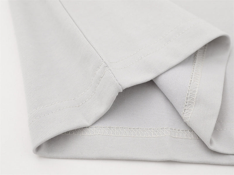 T-shirt homme à manches longues – Imprimé yeux, effet deux-en-un et manches rayées