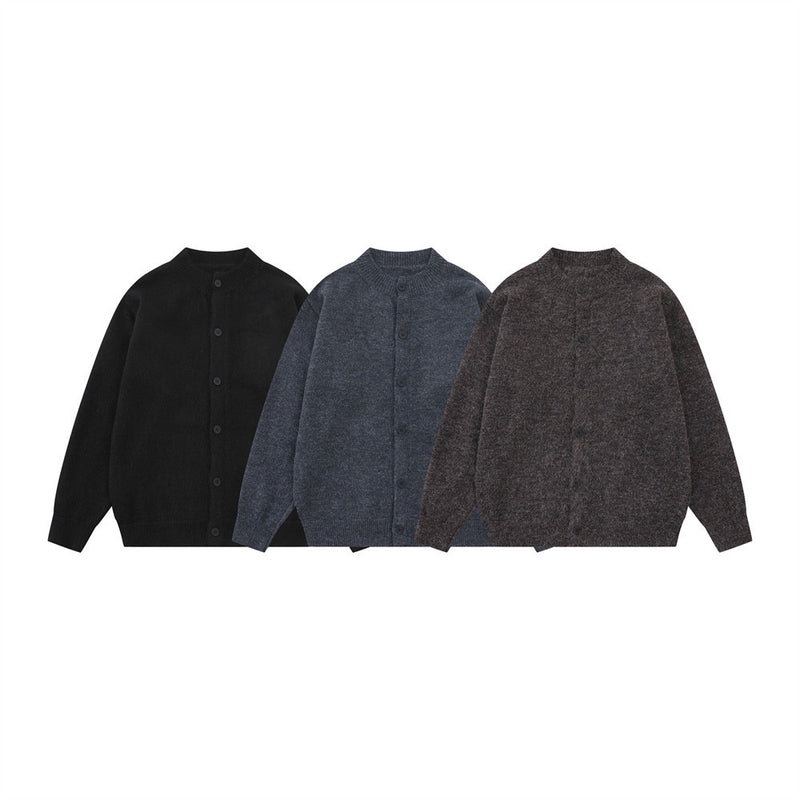 Gilet-pull boutonné oversize en maille pour homme
