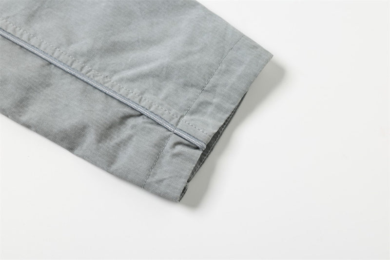 Stand Collar Zip Jacket – Oversized Corduroy with Curved Seam Detail & Large