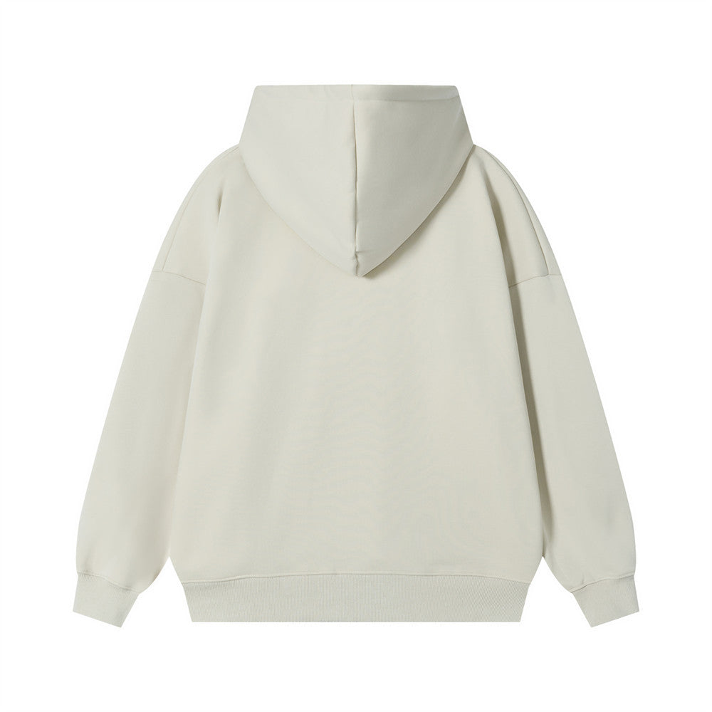 Oversized Graphic Hoodie with Fruit Print and Letter Graphics