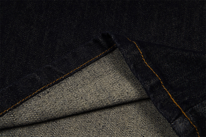 High-Waist Wide-Leg Jeans with Star Embroidery – Double Waistband Baggy Fit