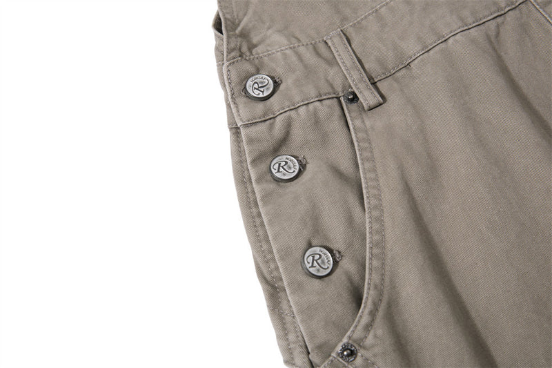 Wide-Leg Cargo Overalls – Baggy Multi-Pocket Bib Dungarees