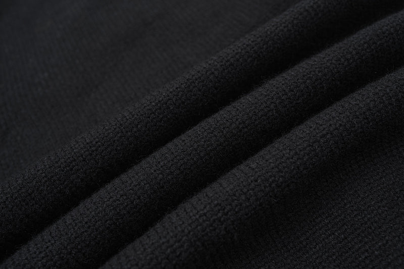 Pull col rond oversize en maille usée avec motif de lettres appliquées
