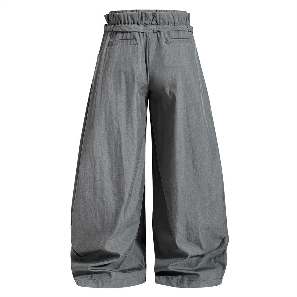Hose mit weitem Bein und Bundfalten – Herrenhose mit elastischem Bund und Ballon-Schnitt