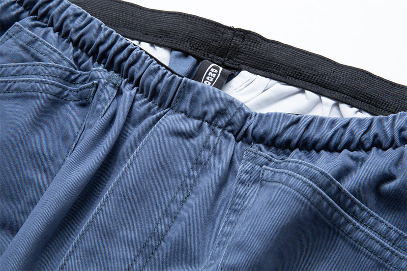 Cargo-Hose mit weitem Bein – Utility-Hose für Herren mit Kordelzug und doppelten Fronttaschen