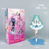 The Hatsune Miku Cinderella Fairy Tale 20cm PVC Figure features a blue-haired anime character in a white and teal dress on a blue platform. It comes in a colorful box with character images and Chinese text, enhancing its whimsical fairy tale charm.