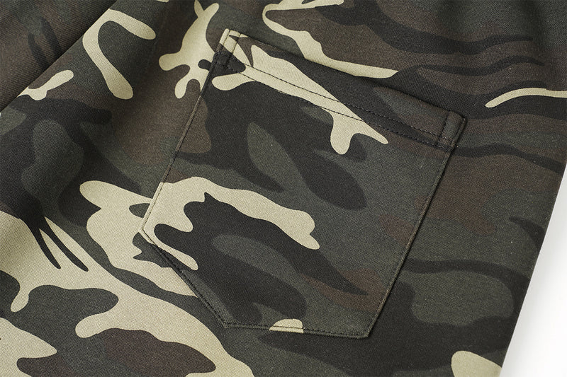 Wide-Leg Camo Sweatpants – Baggy Streetwear Joggers with Drawstring Waist