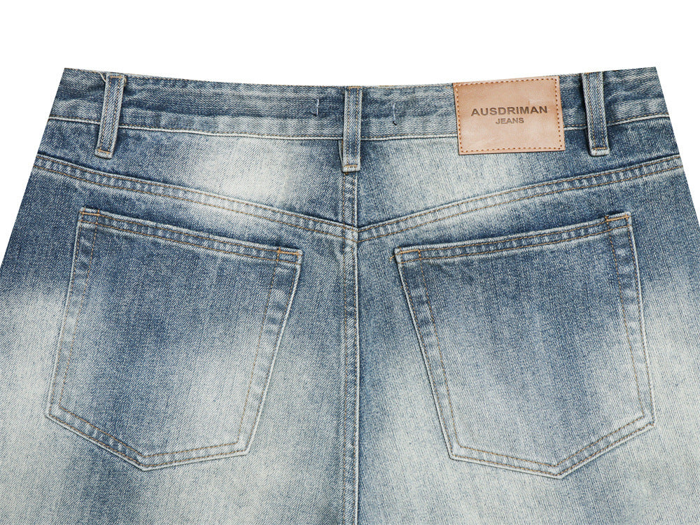 Wide-Leg-Baggy-Jeans – Vintage-Denim mit Glacier-Blue-Waschung