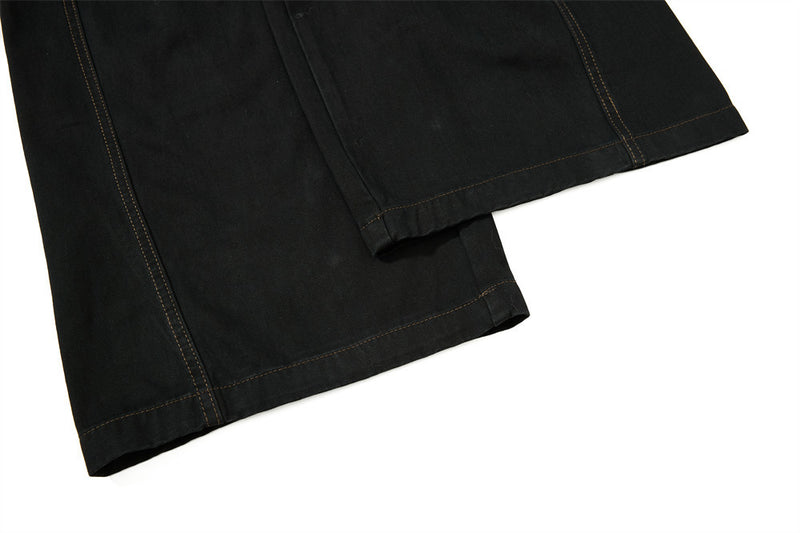 Wide-Leg Trousers with Double-Breasted Rope Detail