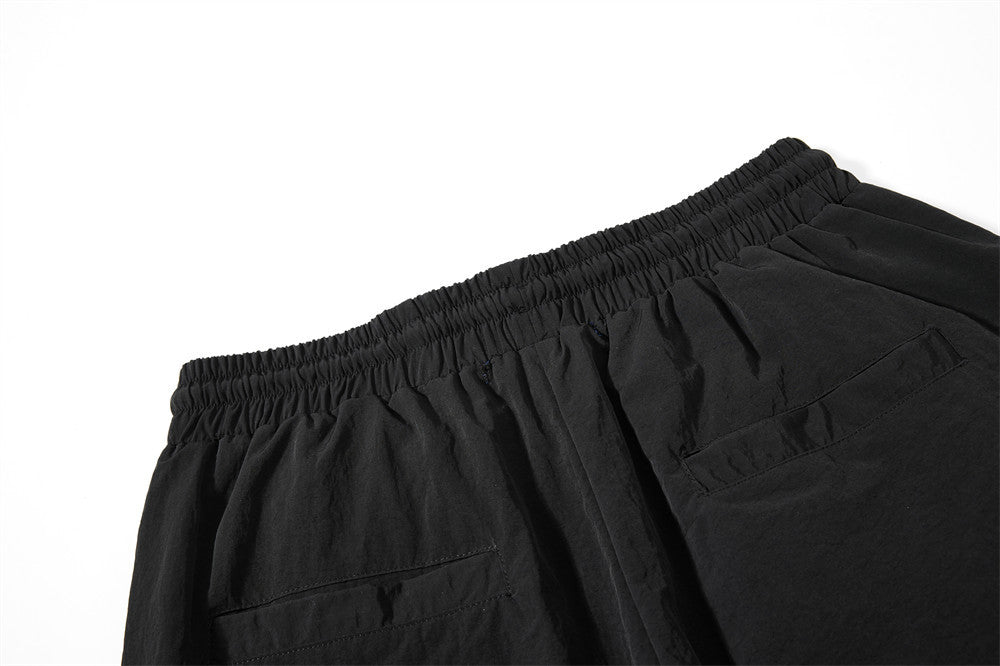 Wide-Leg Cargo Sweatpants with Star-Print Bandana Waistband