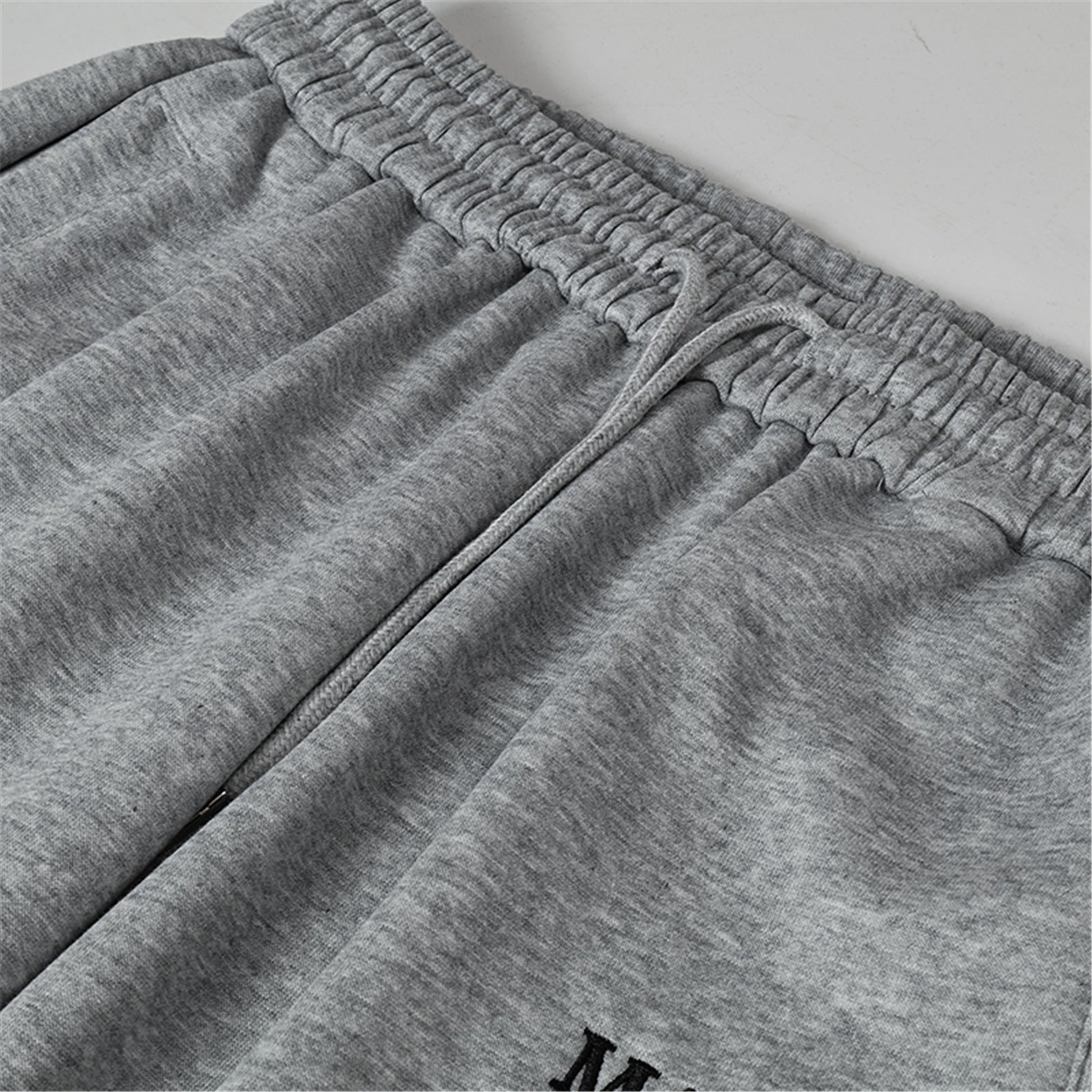 Tribal Print Wide-Leg Sweatpants with Drawstring Waist
