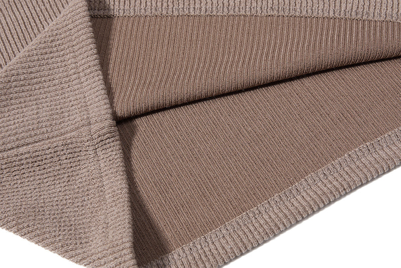 Men's Waffle Knit Henley Long Sleeve Shirt – Relaxed Fit Ribbed Tee