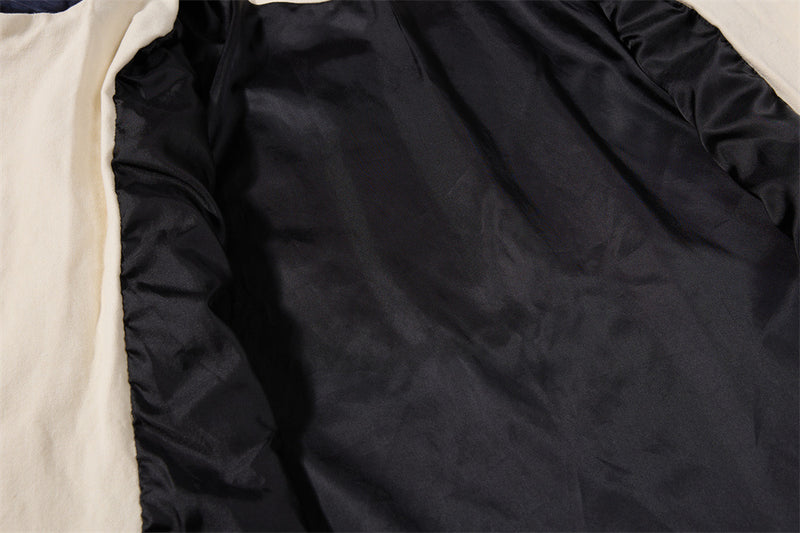 Men's Canvas Workwear Zip Jacket with Contrast Corduroy Collar