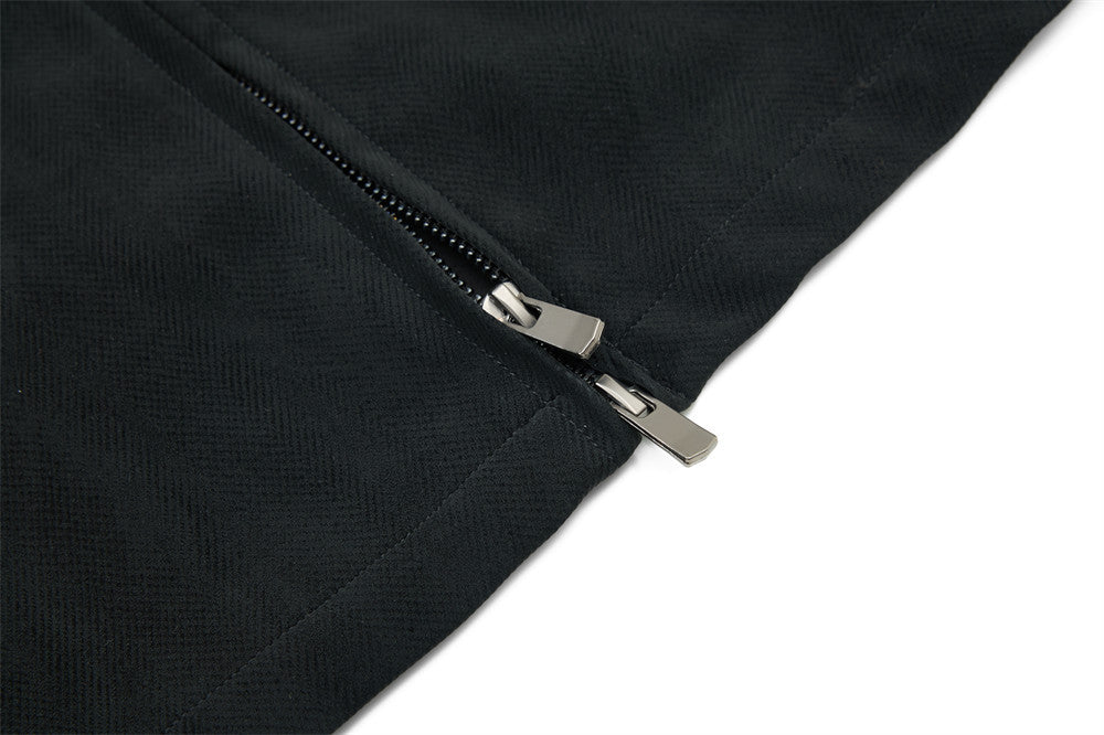 Jacke mit Stehkragen und Reißverschluss – Dekonstruierter Oversized-Schnitt