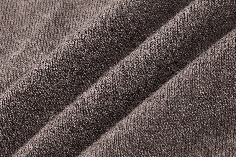 Men's V Neck Sweater Two-Tone Faux-Layered Cardigan