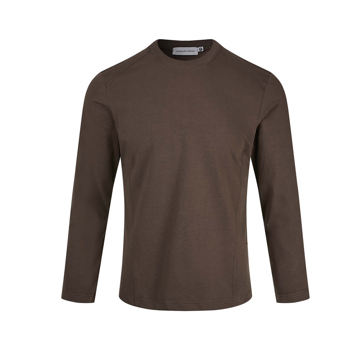 Men's Long Sleeve Crew Neck T-Shirt – Slim Fit Raglan Shoulder Tee